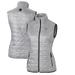 Women's Cutter & Buck Gray Toronto Blue Jays Rainier PrimaLoft Eco Full-Zip Puffer Vest