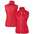 Women's Cutter & Buck Red Fanatics Corporate Rainier PrimaLoft Womens Eco Insulated Full-Zip Puffer Vest