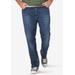 Men's Big & Tall Lee Extreme Motion Straight Tapered Fit Jeans Jeans by Lee in Blue (Size 58 32)