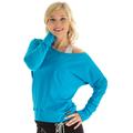 Oversize-Shirt WINSHAPE "Longsleeve WS2" Gr. S, blau (türkis) Damen Shirts langarm