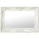 Maisonchic - Miroir mural Miroir Salle de bain / Style baroque 60x40 cm Blanc