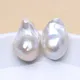 Grandes boucles d'oreilles baroques en argent regardé 925 pour femmes perle d'eau douce naturelle