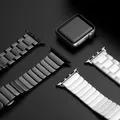 Bracelet en céramique pour Apple Watch Bracelet à boucle papillon en métal 44mm 40mm 45mm 41mm