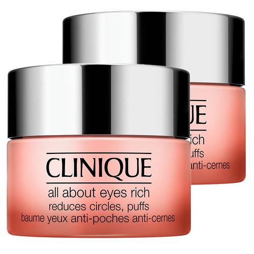 2x Clinique All About Eyes Rich Augencreme gegen Schwellungen & dunkle Augenringe 2x15 ml