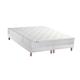 Ensemble matelas ressorts 5 zones sommier blanc 160x200