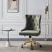 Adelaida Modern Velvet Adjustable Office Task Chair with Gold Swivel Base by HULALA HOME