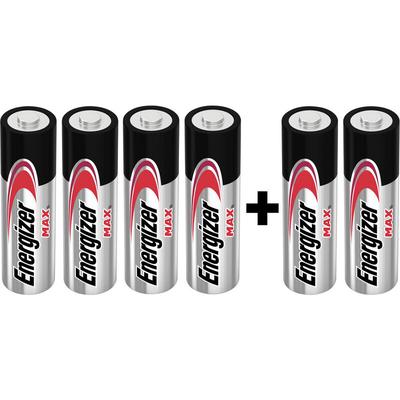 Max 4+2 Mignon (AA)-Batterie Alkali-Mangan 1.5 v 6 St. - Energizer Image
