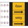 Rohrleitungskennzeichnung, Ozon - 33000x180 mm Folie selbstklebend