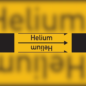 Rohrleitungskennzeichen Helium - 33000x90 mm Folie selbstklebend Image
