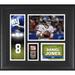 Daniel Jones New York Giants Framed 15" x 17" Player Collage with a Piece of Game-Used Ball