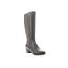 Wide Width Women's Talise Wide Calf Boot by Propet in Grey (Size 10 W)