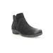 Wide Width Women's Propet Waverly Suede Ankle Bootie by Propet in Black Suede (Size 6 W)