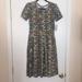 Lularoe Dresses | L Lularoe Amelia Dress E06 115 | Color: Black/Yellow | Size: L