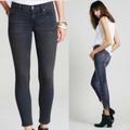 Free People Jeans | Free People Denim Gray Jeans Zip Up Legging Size 26 | Color: Gray | Size: 26