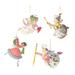 MacKenzie-Childs Patience Brewster 4 Piece Mini Paradise Angels Set in Green/Red/White | 5.25 H x 4.75 W x 2.75 D in | Wayfair 08-41046