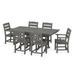 POLYWOOD® Lakeside 7-Piece Farmhouse Outdoor Dining Set Wood/Plastic in Gray | 72 W x 38 D in | Wayfair PWS1622-1-GY