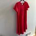 Lularoe Dresses | Lularoe High Low Red Flowy Dress Xs Euc | Color: Red | Size: Xs