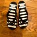 Kate Spade Shoes | Kate Spade Platform Flip Flops Size 7 | Color: Black/White | Size: 7