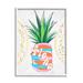 Stupell Industries Tropical Aloha Pineapple Bold Canvas in Green/Red | 14 H x 11 W x 1.5 D in | Wayfair an-199_wfr_11x14