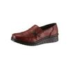 Slipper LORETTA, Damen, Gr. 42, rot (bordeaux), Leder, sportlich, Schuhe Slipper