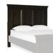 Winston Porter Transitional Wooden Queen Headboard w/ Rectangular Panel Design, Brown Wood in Black/Brown | 64 H x 65.5 W x 4 D in | Wayfair