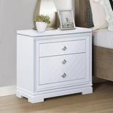 House of Hampton® Isabelle 2-Drawer Nightstand w/ USB Ports Wood in White | 29.5 H x 28.75 W x 19 D in | Wayfair 626F67F2061142BCA9B9511AAF77C8C6