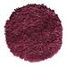 Red 60 x 60 x 0.5 in Area Rug - Everly Quinn Bella Premium Jersey Shaggy 80% Polyester/20% Cotton Area Rug | 60 H x 60 W x 0.5 D in | Wayfair