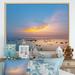 Highland Dunes Tropical Sunset Sky And Sea II - Nautical & Coastal Canvas Wall Art Canvas in Blue/Orange | 12 H x 20 W x 1 D in | Wayfair