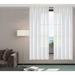 Ebern Designs Corris Semi-Sheer Rod Pocket Curtain Panels Polyester in White/Brown | 108 H x 54 W in | Wayfair F4494F9DD7B1401C92801EB70D02A90E