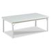 Woodbridge Furniture Carlyle Aluminum Outdoor Coffee Table Metal in Brown/White | 18 H x 47.5 W x 26 D in | Wayfair O-TF204-67