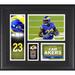 Cam Akers Los Angeles Rams Framed 15" x 17" Player Collage with a Piece of Game-Used Ball