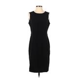 Nine West Casual Dress - Sheath: Black Solid Dresses - Women's Size 4