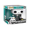 POP! The Nightmare Before Christmas - Jack Skellington with Zero Glow in The Dark 10" Super Sized