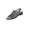 Sandale NATURAL FEET "Cornelia", Damen, Gr. 40, grau, Lederimitat, casual, Schuhe, mit bequemem Sola-Stretch