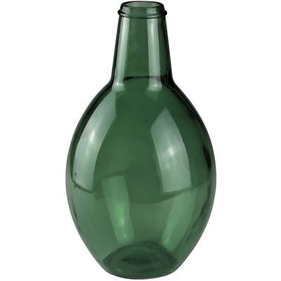 Bodenvase AM DESIGN, grün, B:20,00cm H:38,00cm T:20,00cm, Glas, Vasen, mundgelasen, Höhe 38 cm