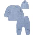 Mayoral - Strickpullover Baby Knit 3-Teilig In Blue Ice, Gr.80/86