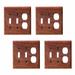 4 Switchplate Walnut 2 Toggle/Outlet | Renovator's Supply - N/A