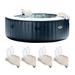 Intex PureSpa Plus Portable Inflatable Hot Tub, 85x28", w/ 4 Cup Holders & Trays - 126