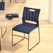 881 lb. Capacity Sled Base Stack Chair with Carry Handle and Air-Vent Back