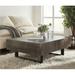 Joss & Main Mullins Extendable Sled Coffee Table w/ Storage Wood/Metal in Gray | 16 H x 42.5 W x 33 D in | Wayfair 83D15C021FED4AF893C684F7351F1BA3