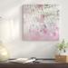 East Urban Home Broken Flowers Series: No. 9 Painting Print on Wrapped Canvas Canvas, Cotton in Green/Pink/White | 18 H x 18 W x 1.5 D in | Wayfair