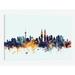 East Urban Home Skyline Series: Kuala Lumpur, Malaysia Graphic Art on Wrapped Canvas in Metal in Blue | 40 H x 60 W in | Wayfair USSC8678 33598472