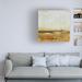 Everly Quinn Tim Otoole "Gold Horizon II" Canvas Art Canvas, Cotton in Gray/Pink | 14 H x 14 W x 2 D in | Wayfair 33B5CA886FDC4507AEFA701CC74D3017