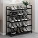 Everly Quinn 15 Pair Shoe Rack Metal in Black | 32.28 H x 23.62 W x 10.03 D in | Wayfair 6340F03842294087A162414A02093911