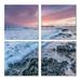 Rosecliff Heights Sunset On Cape Trafalgar Beach - Sea & Shore Canvas Wall Art Print 4 Piece Set in Blue/Indigo | 32 H x 32 W x 1 D in | Wayfair