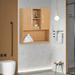 Ebern Designs Dyanara 30.5" W x 34" H x 4.5" D Wall Mounted Bathroom Cabinet Manufactured Wood in Brown | 30 H x 25 W x 9.2 D in | Wayfair