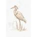 Highland Dunes Sepia Heron I by June Erica Vess - Wrapped Canvas Painting Metal | 48 H x 32 W x 1.25 D in | Wayfair