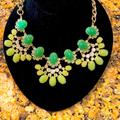 J. Crew Jewelry | Nwot J Crew Stunning Statement Necklace | Color: Gold/Green | Size: Os