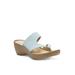 Women's Laurel Thong Sandal by Eastland in Light Blue (Size 9 M)