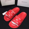 Gucci Shoes | Gucci Men's Rubber Gg Slide Sandal - Red | Color: Red | Size: 6